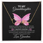 To My Granddaughter | Personalized Name | Granddaughter Necklace Gift Jewelry