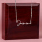 To My Granddaughter | Personalized Name | Granddaughter Necklace Gift Jewelry