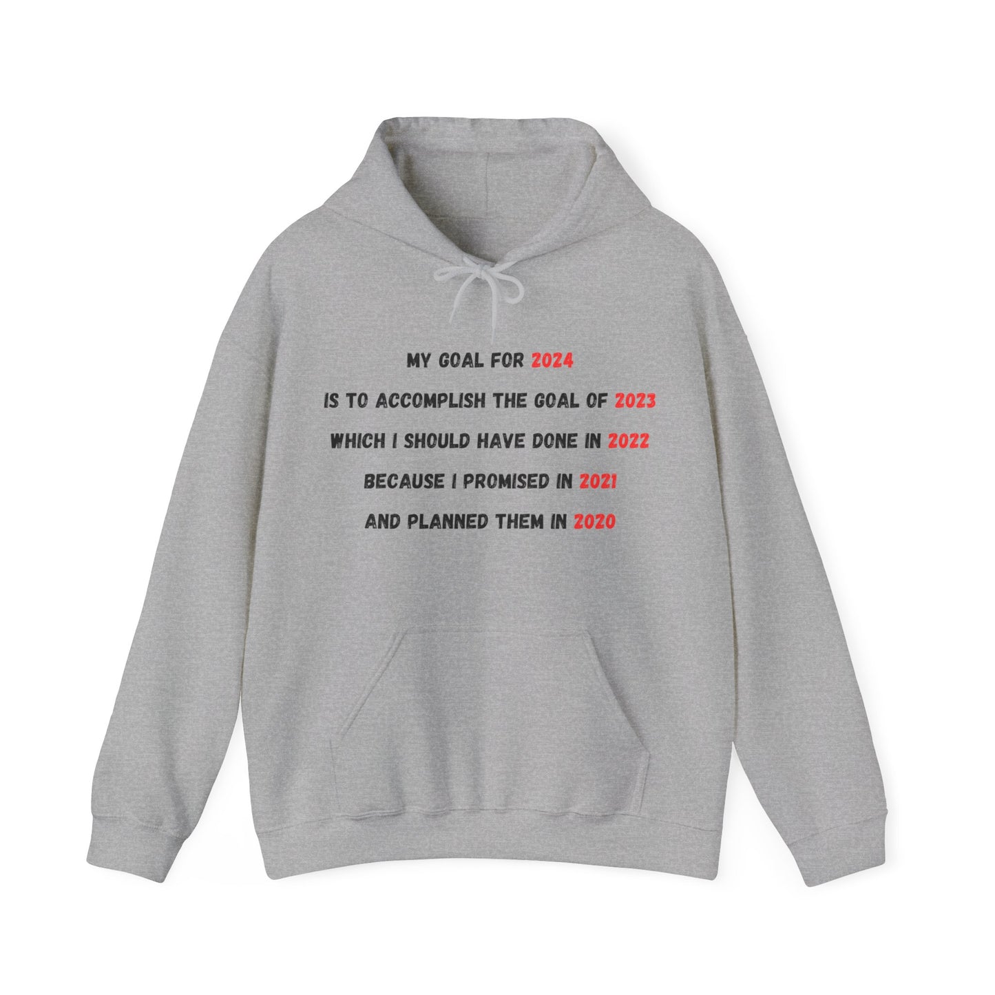 New Year Goal 2024 | Unisex Heavy Blend™ Hooded Sweatshirt