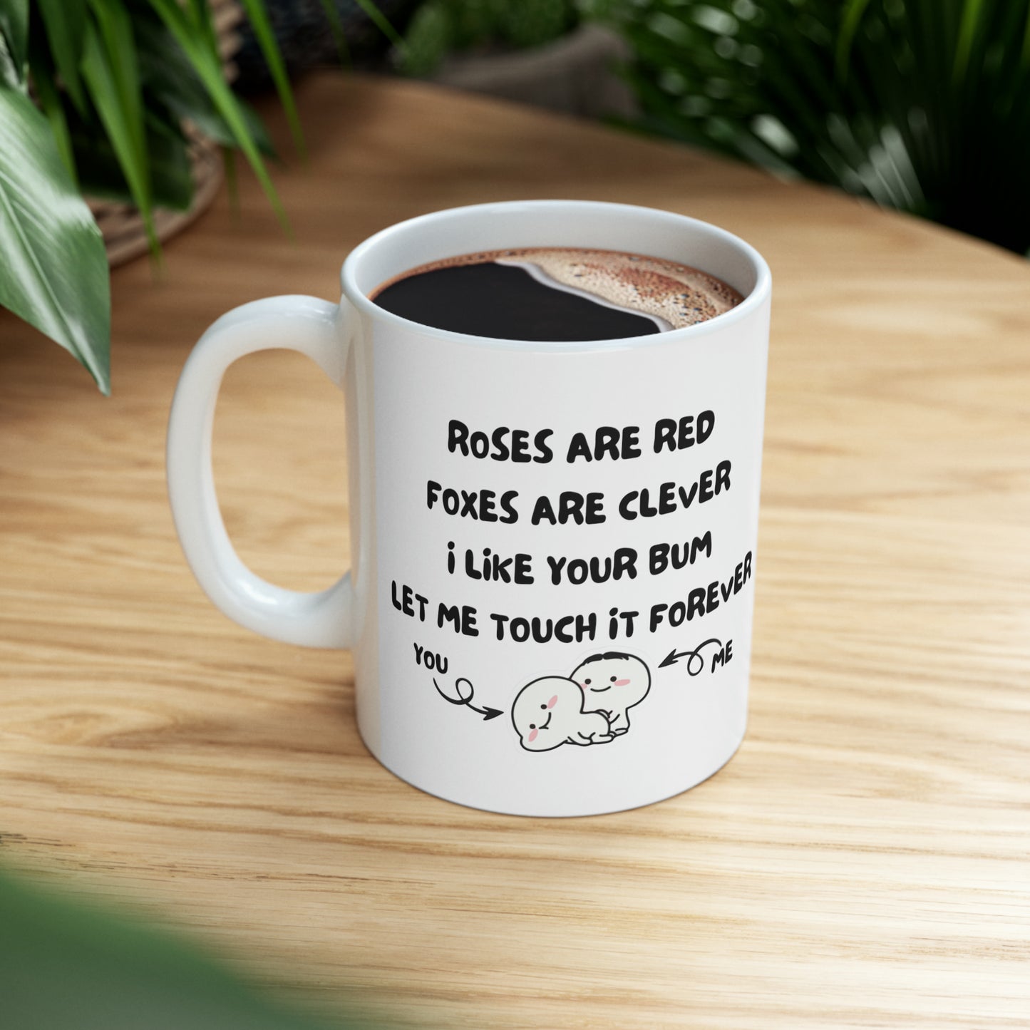 Customized Roses Are Red | Ceramic Mug, 11oz