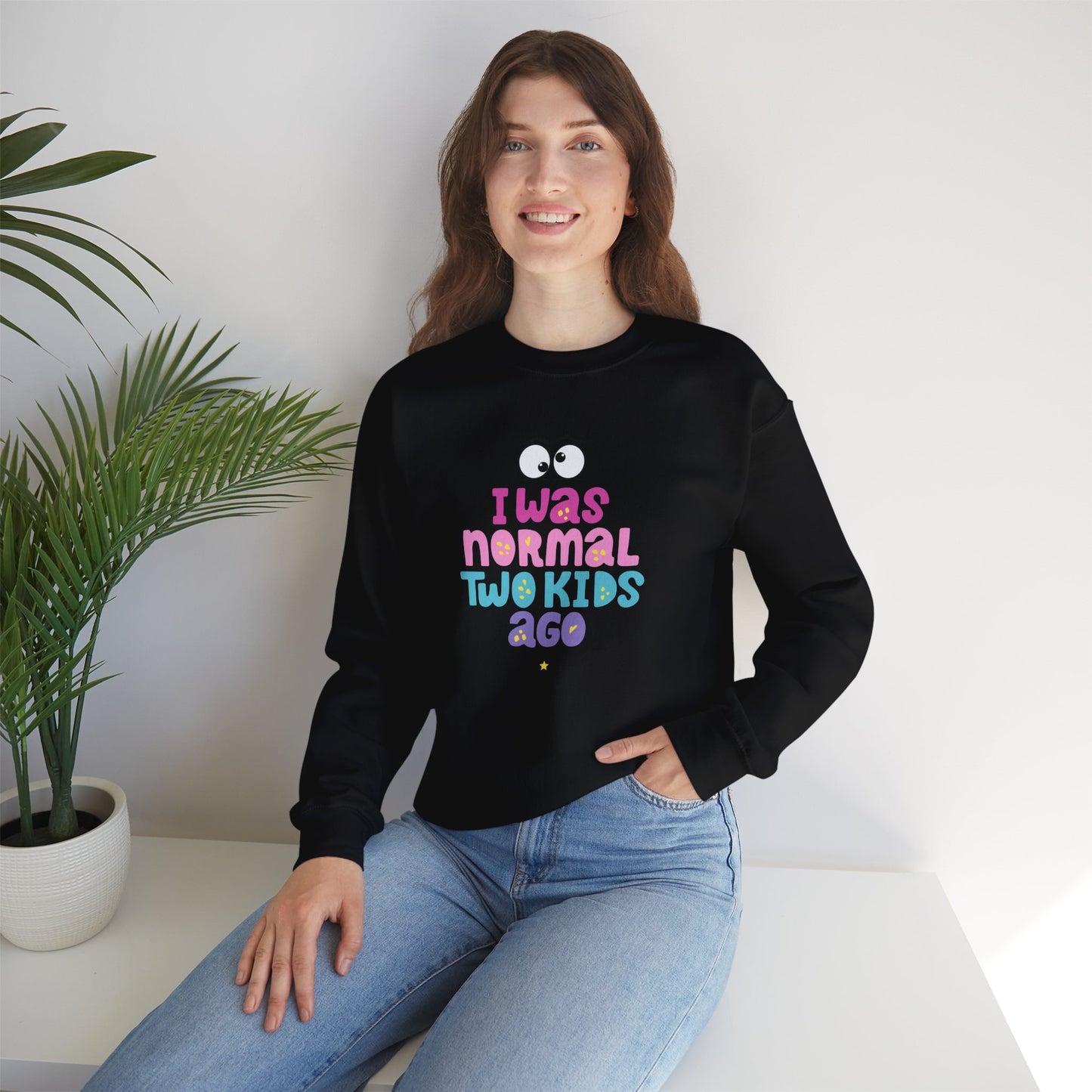 I Was Normal Two Kids Ago | Unisex Heavy Blend™ Crewneck Sweatshirt