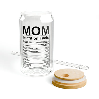 Mom Nutrition Facts | Sipper Glass, 16oz