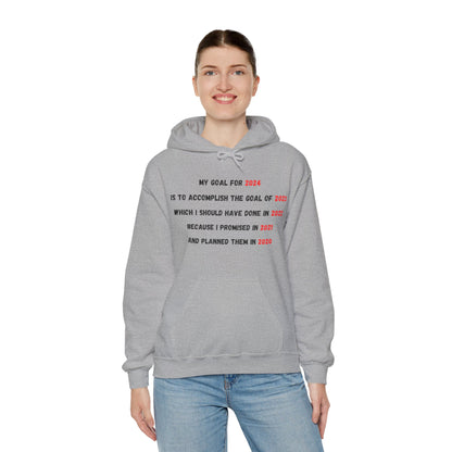 New Year Goal 2024 | Unisex Heavy Blend™ Hooded Sweatshirt