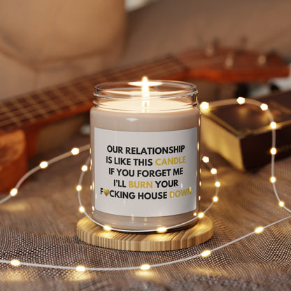 Our Relationship Is Like This Candle | Scented Soy Candle, 9oz