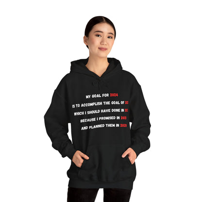 New Year Goal 2024 | Unisex Heavy Blend™ Hooded Sweatshirt