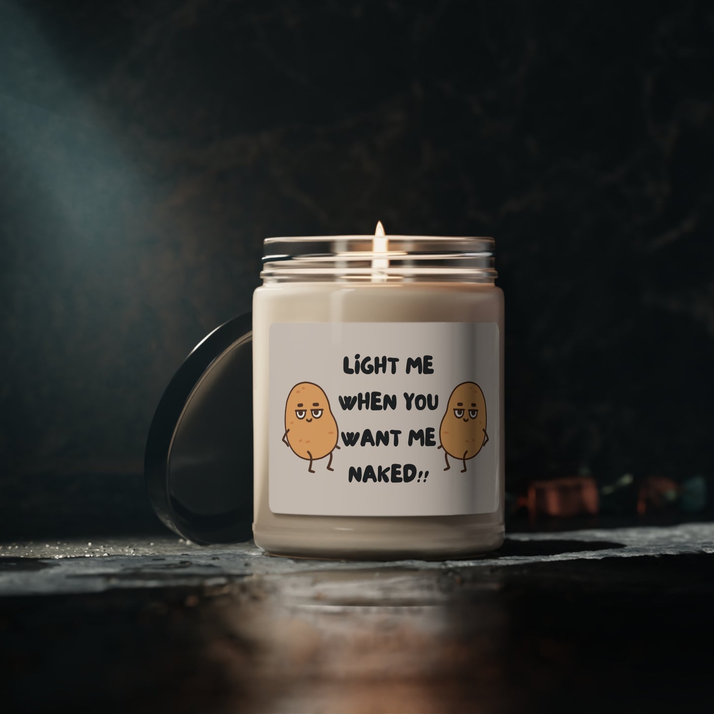 Light Me When You Want Me Naked | Scented Soy Candle, 9oz