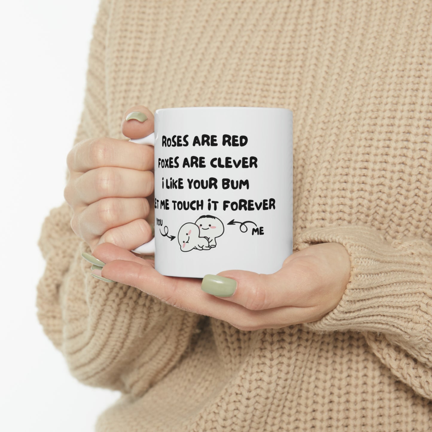 Customized Roses Are Red | Ceramic Mug, 11oz