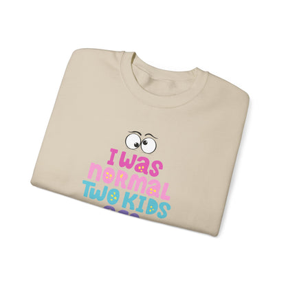 I Was Normal Two Kids Ago | Unisex Heavy Blend™ Crewneck Sweatshirt