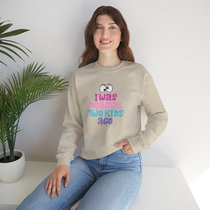 I Was Normal Two Kids Ago | Unisex Heavy Blend™ Crewneck Sweatshirt