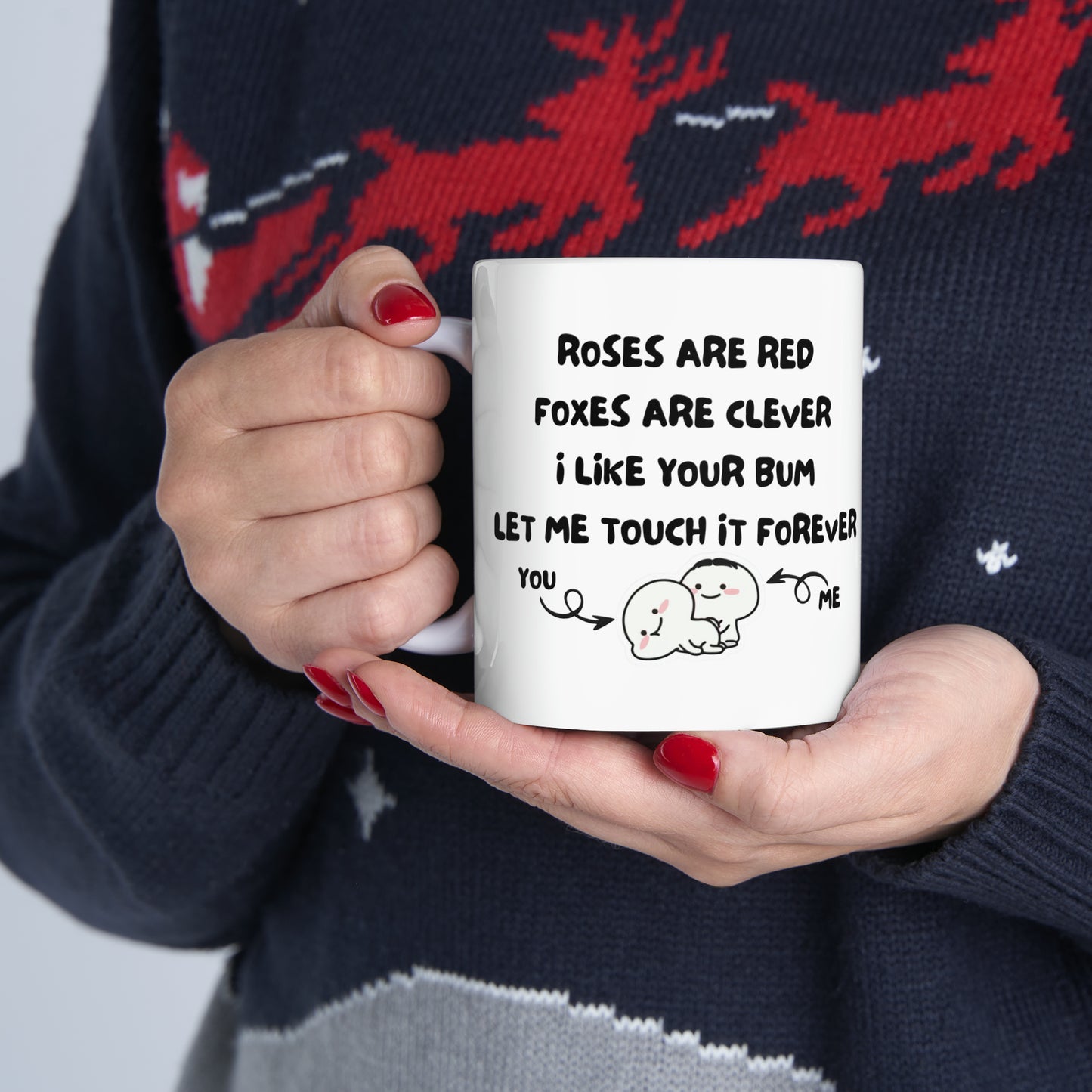 Customized Roses Are Red | Ceramic Mug, 11oz