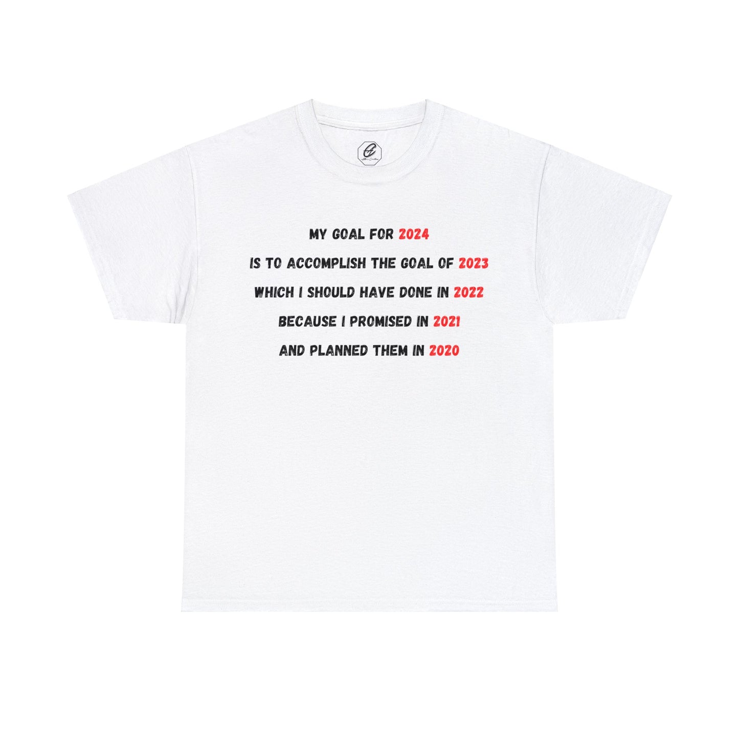 New Year Goal 2024 | Unisex Heavy Cotton Tee