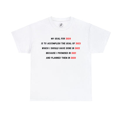 New Year Goal 2024 | Unisex Heavy Cotton Tee