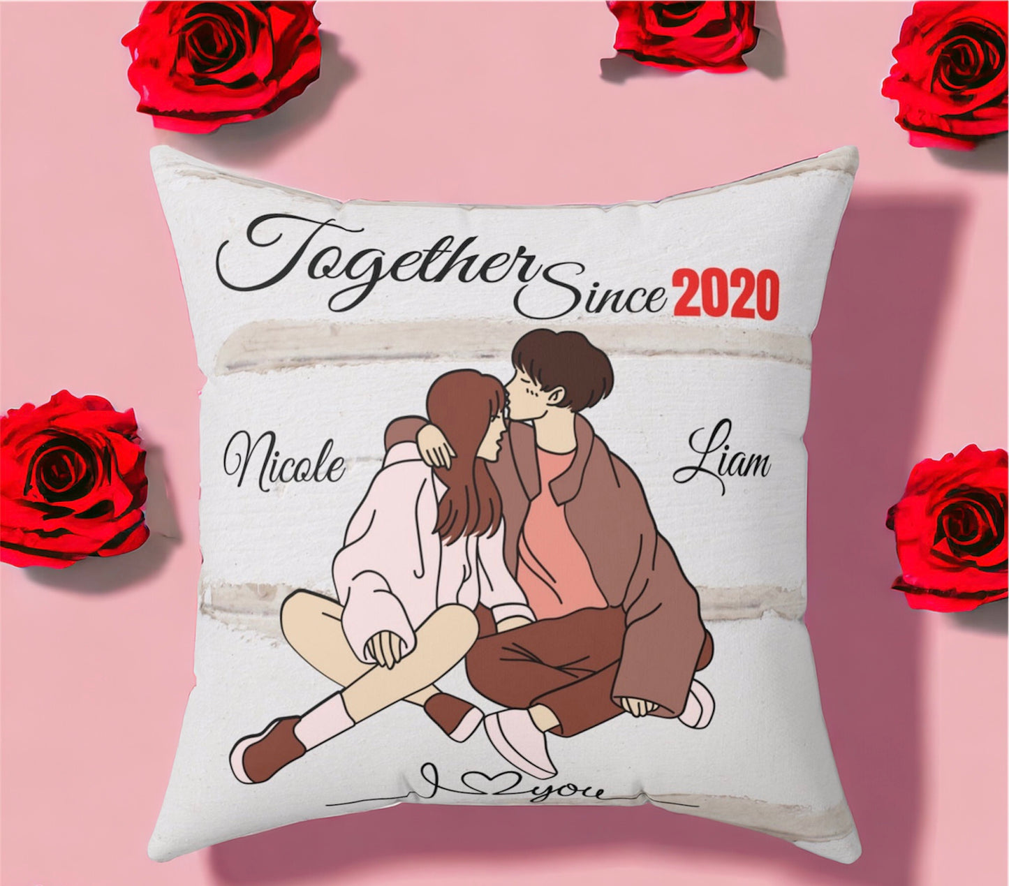 Personalized Together Since Pillow