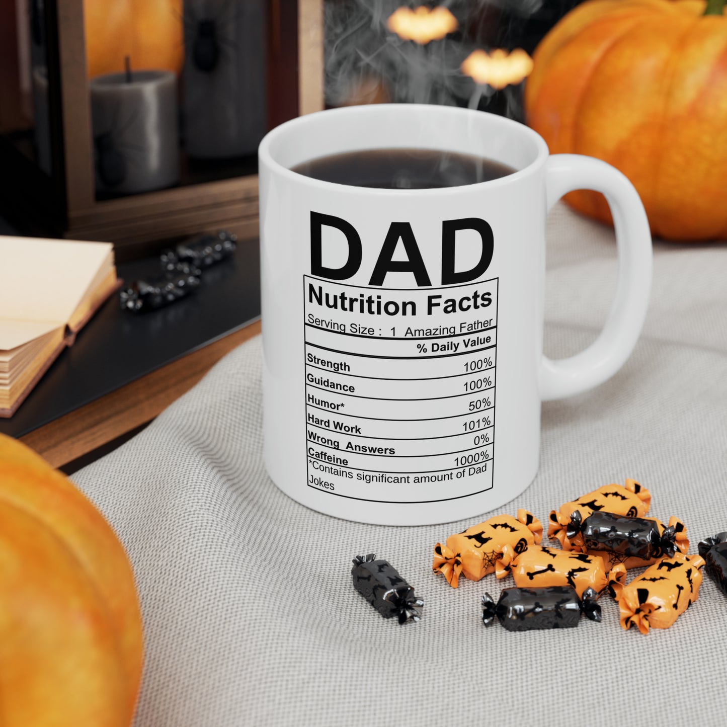 Dad Nutrition Facts | Ceramic Mug, 11oz