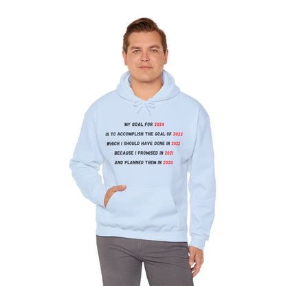 New Year Goal 2024 | Unisex Heavy Blend™ Hooded Sweatshirt