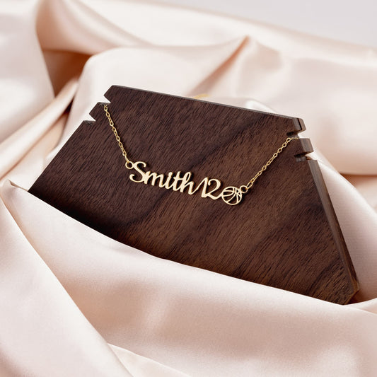 Customized Sport Mom Name Necklace