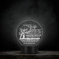 To My Wife | Circle Acrylic LED Sign | Heartfelt Message