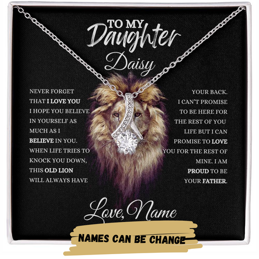 TO MY DAUGHTER |  Personalized Names | Alluring Beauty Necklace Gift