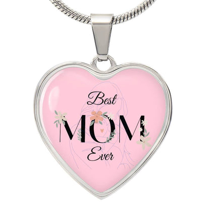 The Best Mom Ever | Heart Shape Necklace