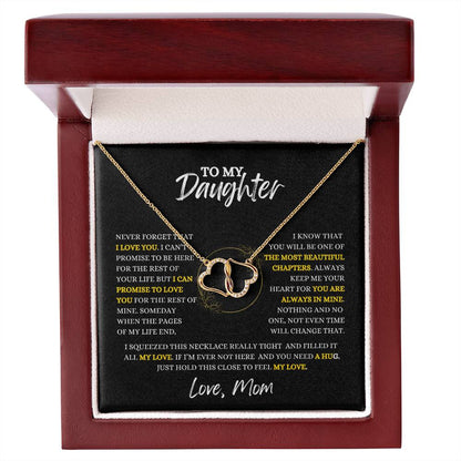 TO  MY DAUGHTER - Necklace Gift From Mom, Daughter Gift, Inspirational Strength Gift, Daughter Necklace, Everlasting Love