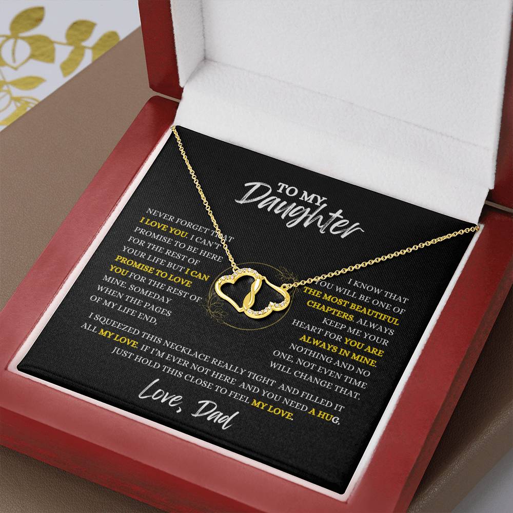 TO MY DAUGHTER - Everlasting Love Necklace Gift From Dad