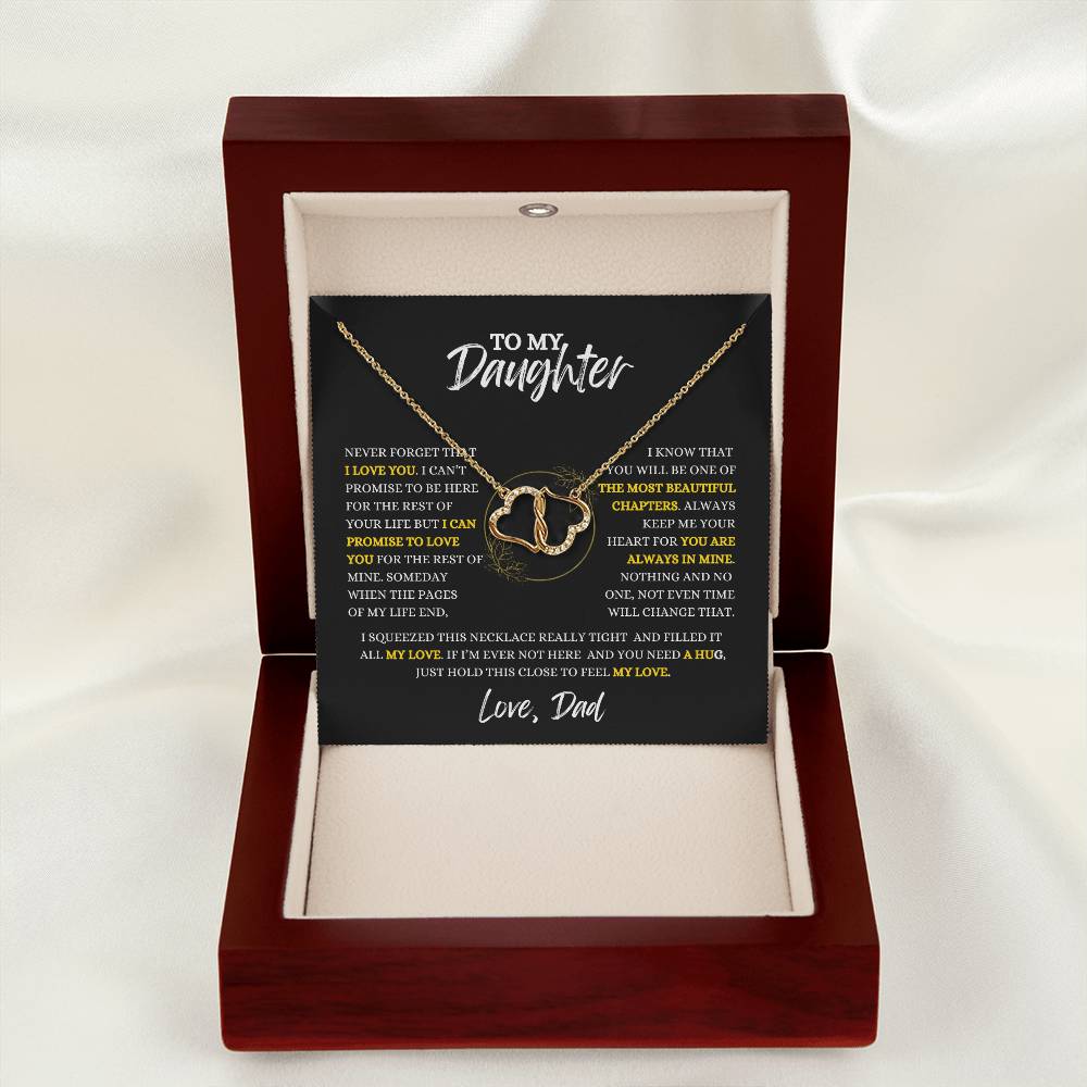 TO MY DAUGHTER - Everlasting Love Necklace Gift From Dad