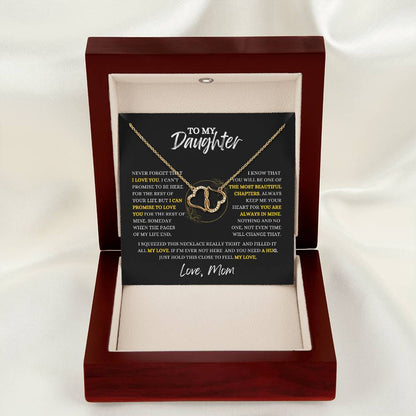 TO  MY DAUGHTER - Necklace Gift From Mom, Daughter Gift, Inspirational Strength Gift, Daughter Necklace, Everlasting Love