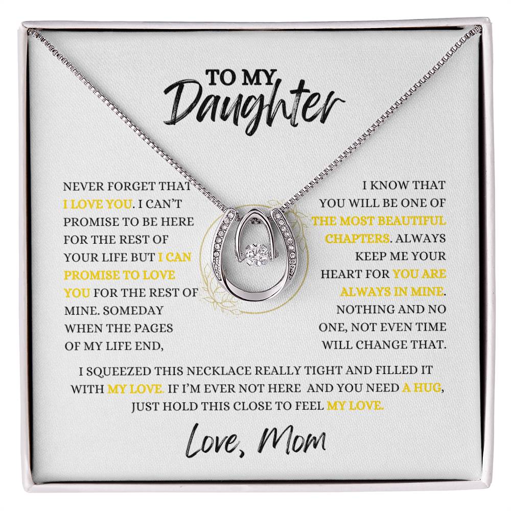 To My Daughter | Lucky Necklace | Heartfelt Message From Mom