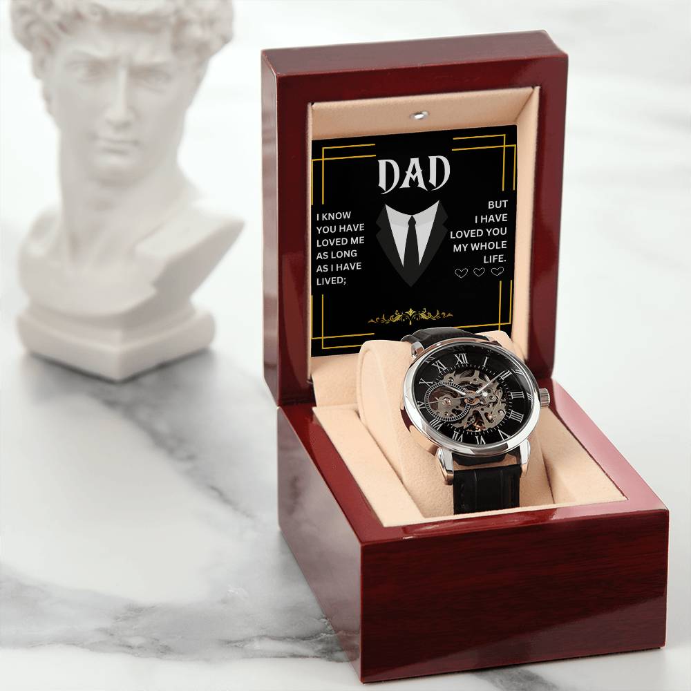 Dad | Men's Openwork Watch | Heartfelt Message