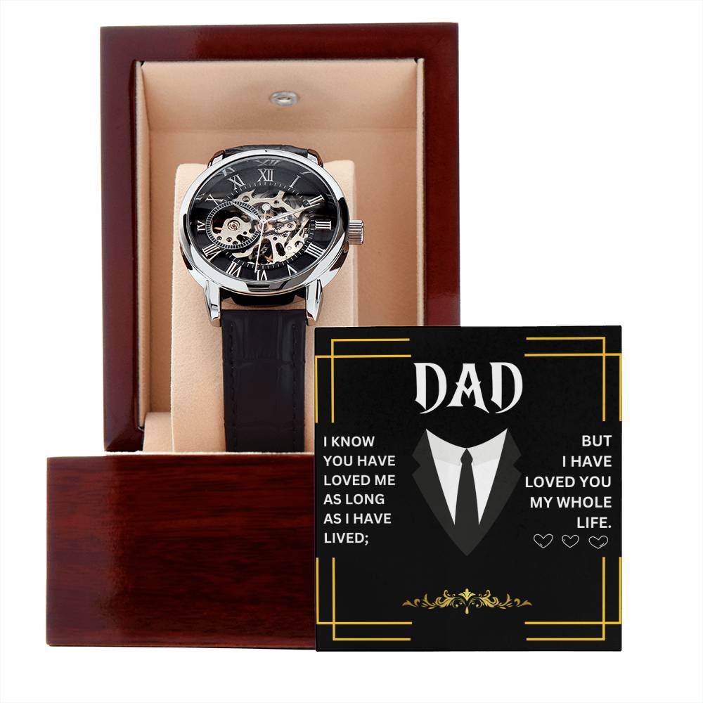 Dad | Men's Openwork Watch | Heartfelt Message