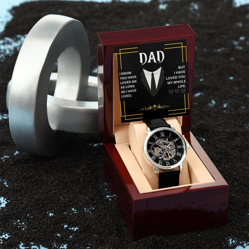 Dad | Men's Openwork Watch | Heartfelt Message