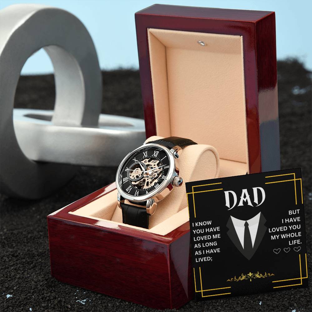 Dad | Men's Openwork Watch | Heartfelt Message