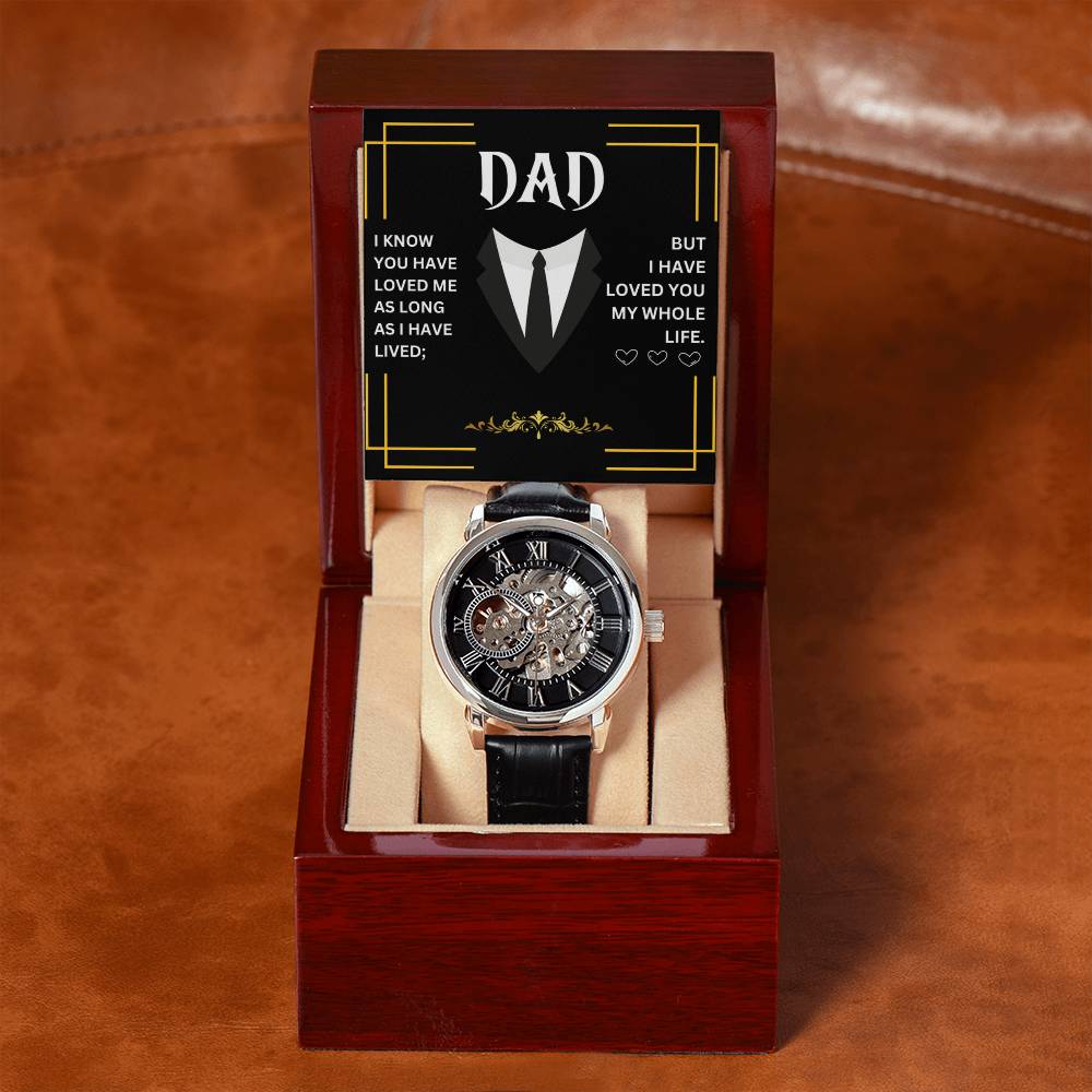 Dad | Men's Openwork Watch | Heartfelt Message