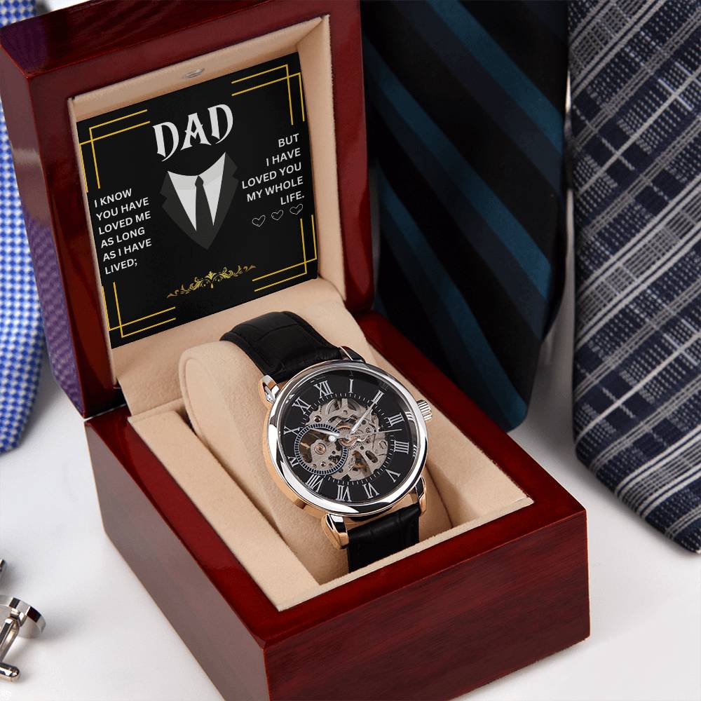 Dad | Men's Openwork Watch | Heartfelt Message