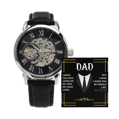 Dad | Men's Openwork Watch | Heartfelt Message