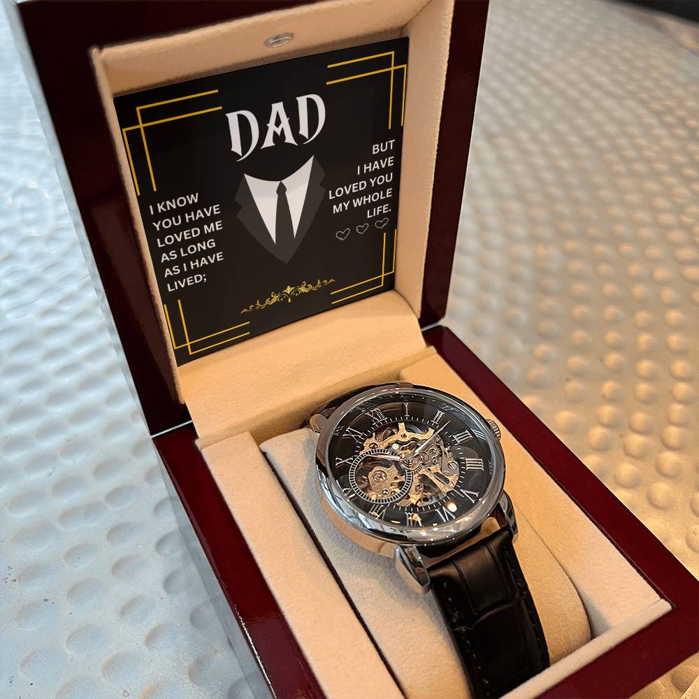 Dad | Men's Openwork Watch | Heartfelt Message