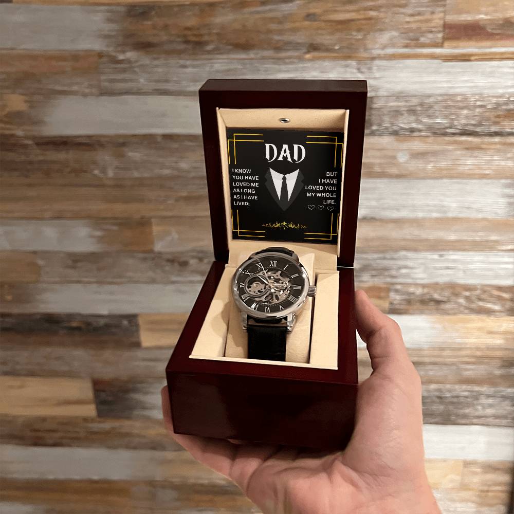 Dad | Men's Openwork Watch | Heartfelt Message