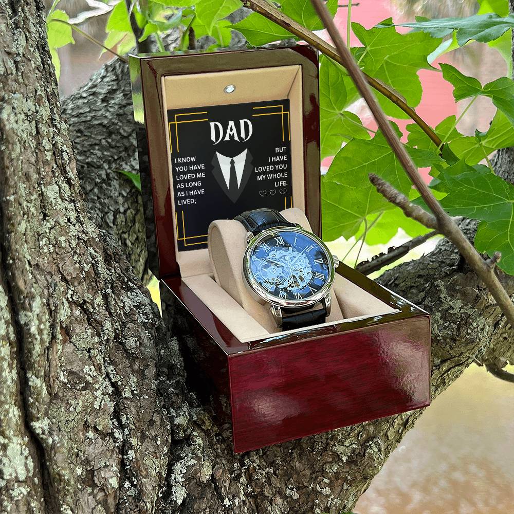 Dad | Men's Openwork Watch | Heartfelt Message