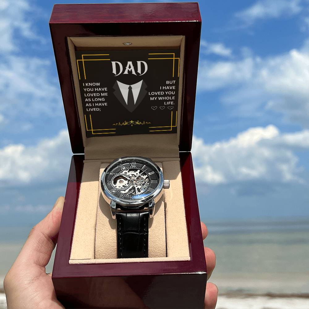 Dad | Men's Openwork Watch | Heartfelt Message