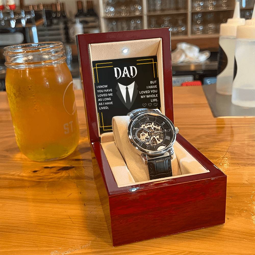 Dad | Men's Openwork Watch | Heartfelt Message