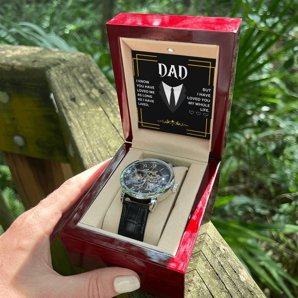 Dad | Men's Openwork Watch | Heartfelt Message