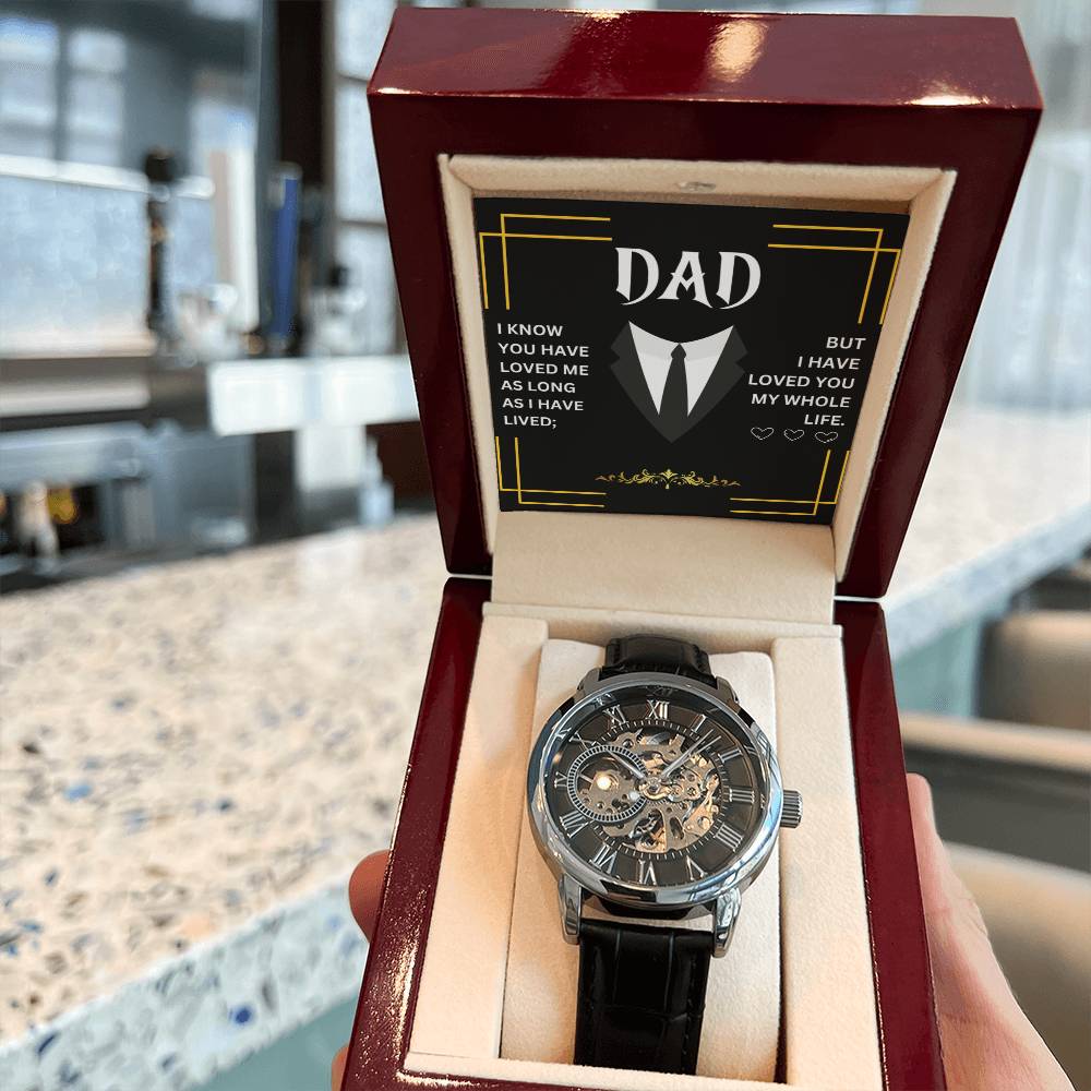 Dad | Men's Openwork Watch | Heartfelt Message