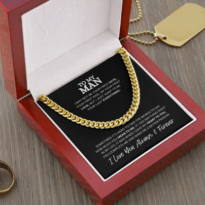 TO MY MAN | CUBAN LINK CHAIN | HEARTFELT MESSAGE