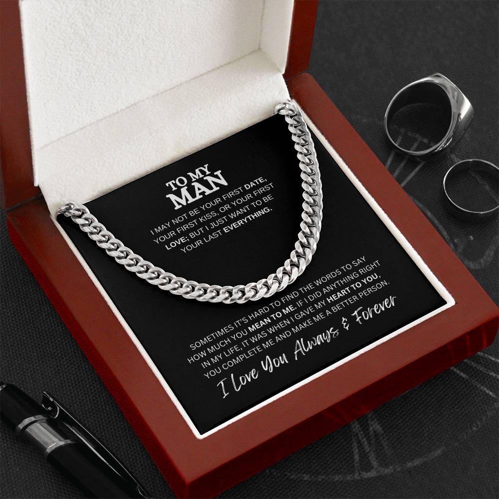 TO MY MAN | CUBAN LINK CHAIN | HEARTFELT MESSAGE