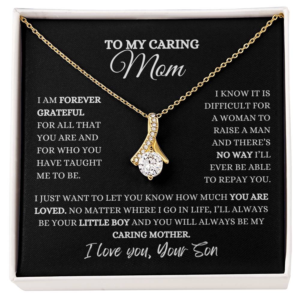 To My Caring Mom | Alluring Beauty Necklace | Heartfelt Message From Son