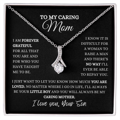 To My Caring Mom | Alluring Beauty Necklace | Heartfelt Message From Son