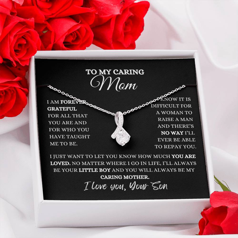 To My Caring Mom | Alluring Beauty Necklace | Heartfelt Message From Son