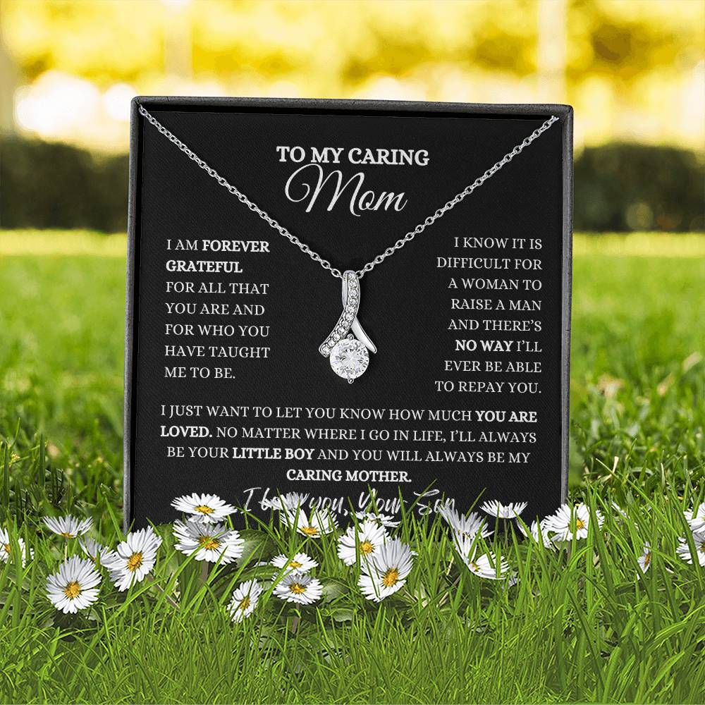 To My Caring Mom | Alluring Beauty Necklace | Heartfelt Message From Son