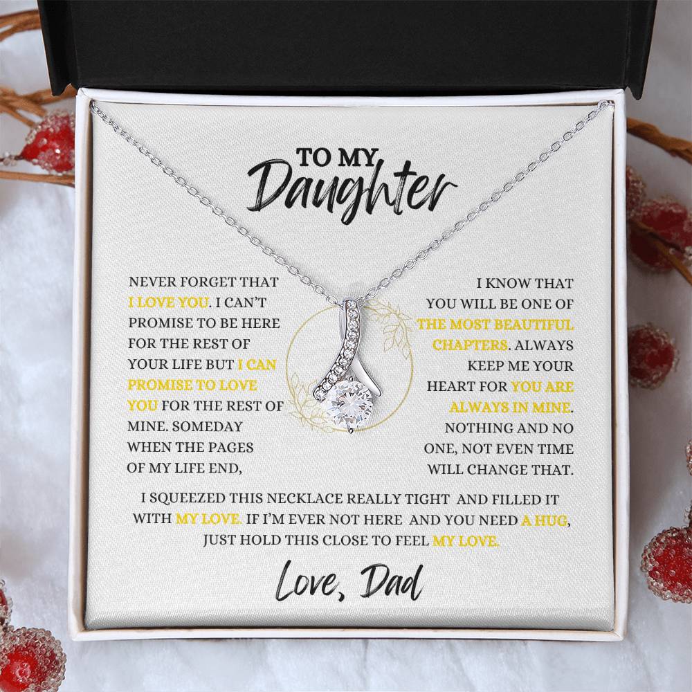 To My Daughter | Alluring  Beauty Necklace | Heartfelt Message From Dad