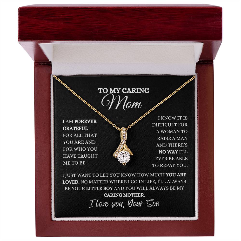 To My Caring Mom | Alluring Beauty Necklace | Heartfelt Message From Son